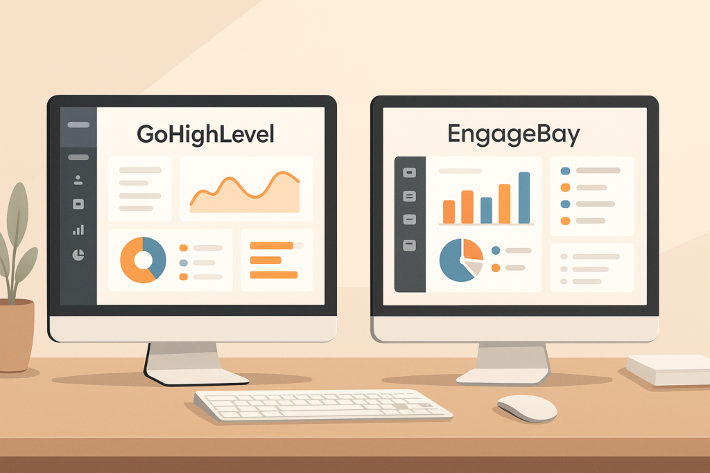 GoHighLevel vs EngageBay: Which CRM Gives More for Less?